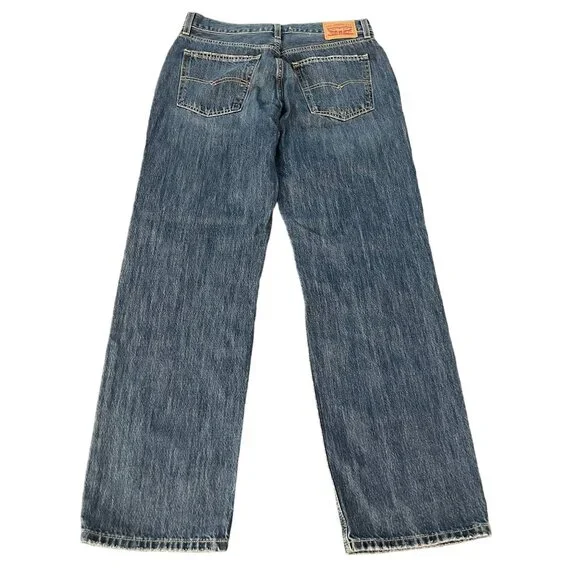 New Levi's 501 Women's Distressed Low Pro Straight Leg Blue Denim Pants, Size 29 - Picture 2 of 11